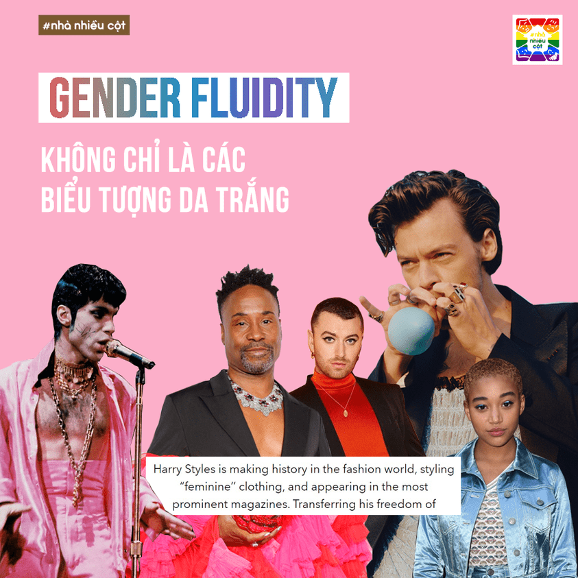 Read more about the article Gender Fluidity: Không chỉ là các biểu tượng da trắng