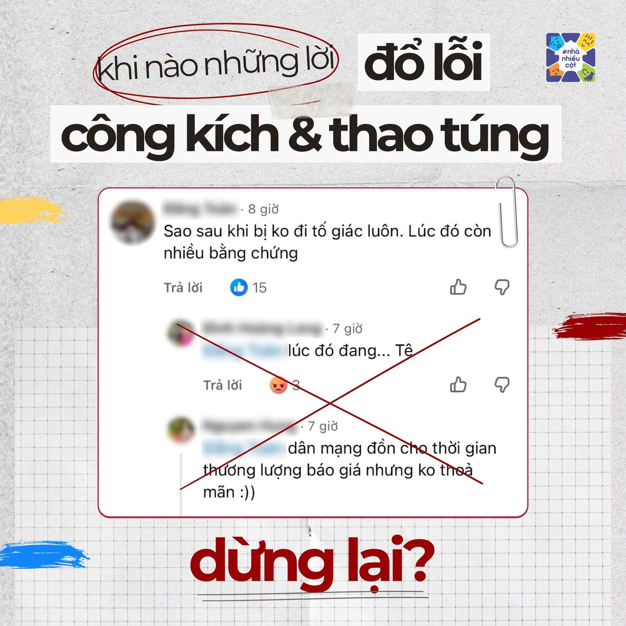 KHI NÀO NHỮNG LỜI ĐỔ LỖI, CÔNG KÍCH VÀ THAO TÚNG NÀY DỪNG LẠI? 1 NNC 278